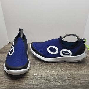 OOFOS OOMG SPORT SHOES MEN'S SIZE 10.5 NEW NAVY Slip-On